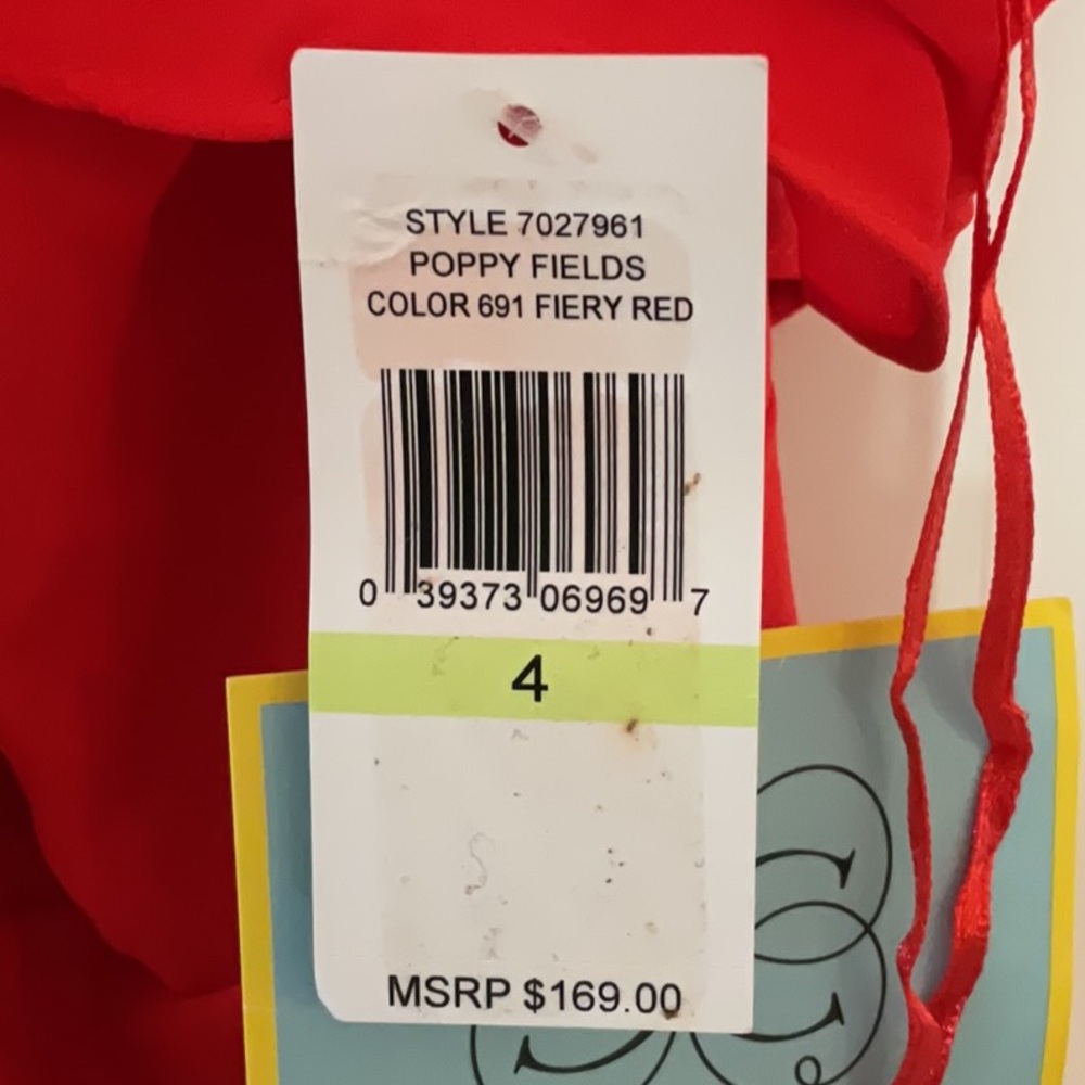 CeCe Red Ruffle Dress - Picture 3 of 3
